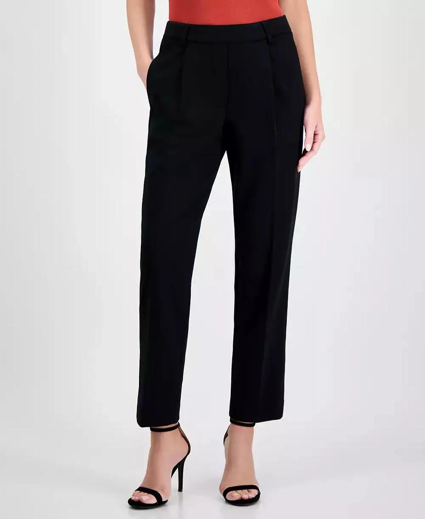 Tahari Women's Solid-Color Twill Crepe Straight-Leg Pants 3