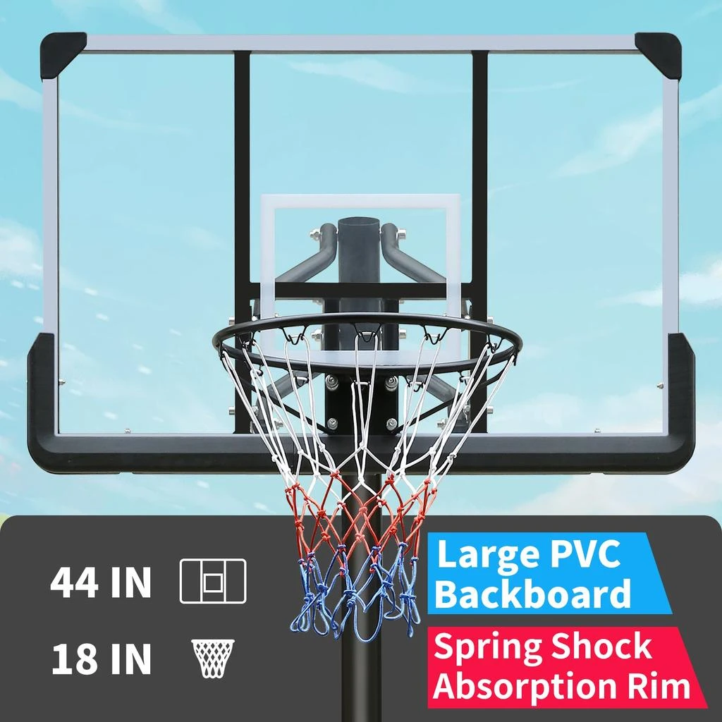Streamdale Furniture Streamdale Portable 6-10FT Outdoor Basketball Hoop 4