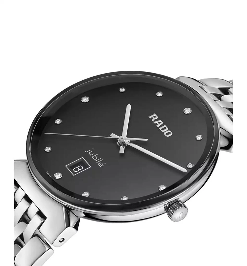 Rado Women's Swiss Florence Classic Diamond (1/20 ct. t.w.) Stainless Steel Bracelet Watch 38mm 3