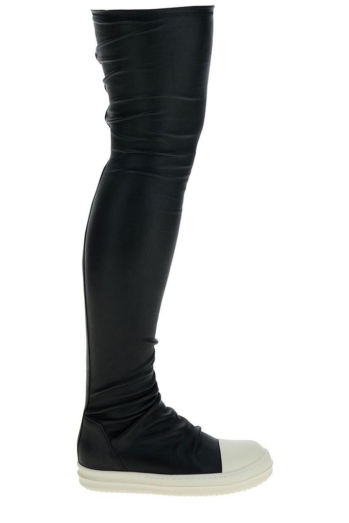 【関税込み】rick owens KNEE HIGH STOCKING SNEAKS' BOOTS Black Porterville Knee High Stocking Sneaks Boots by Rick
