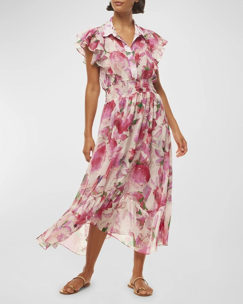MISA Florencia Ombré Short-Sleeve Midi Dress 1