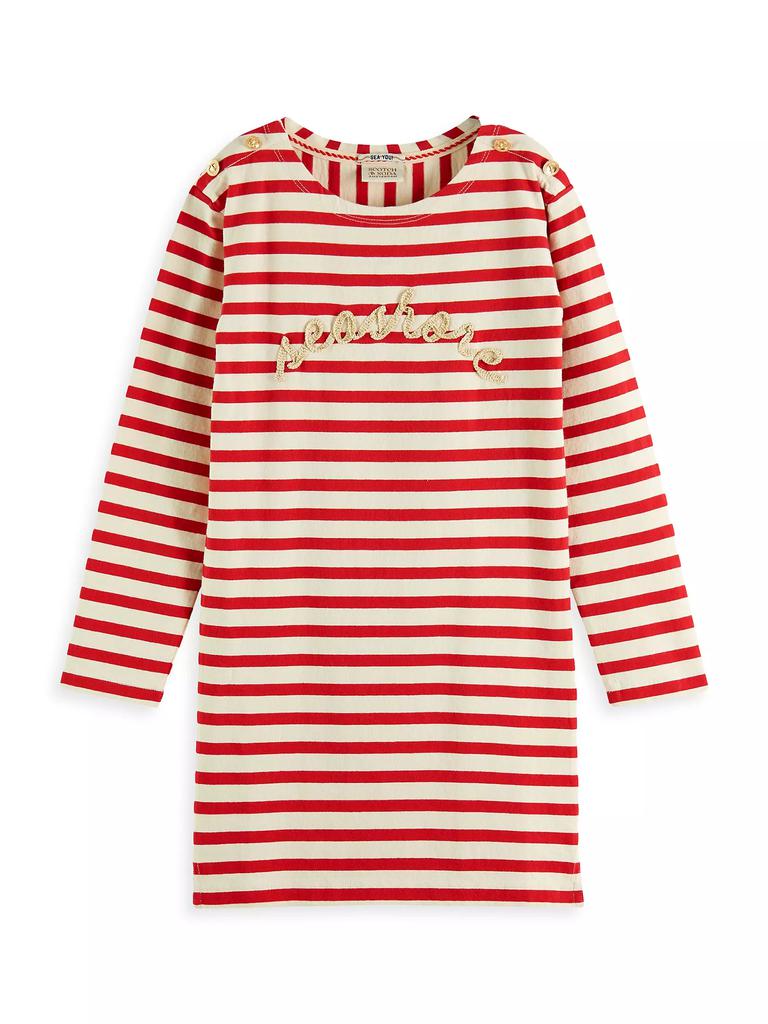 Scotch & Soda Little Girl's & Girl's Bretton Striped Sweaterdress