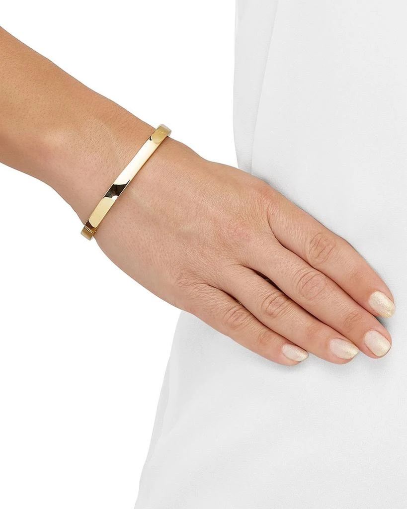 Alberto Amati 14K Yellow Gold Cushion Hinged Bangle Bracelet 2