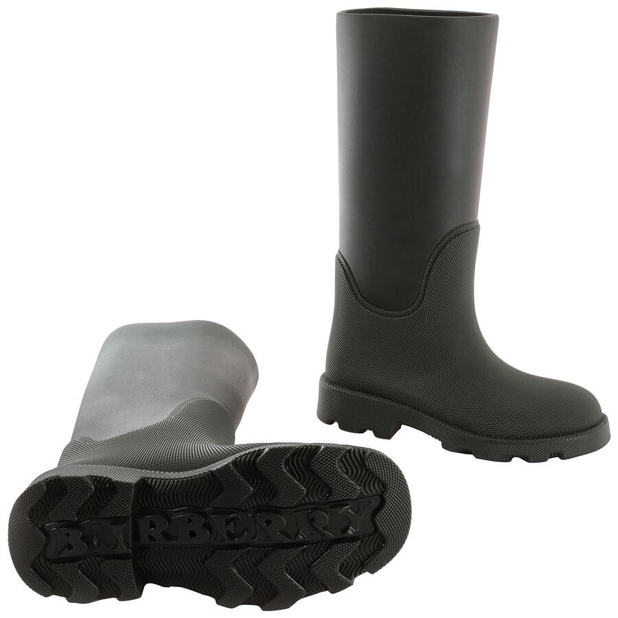Burberry Rubber Marsh Calf-Length Rain Boots