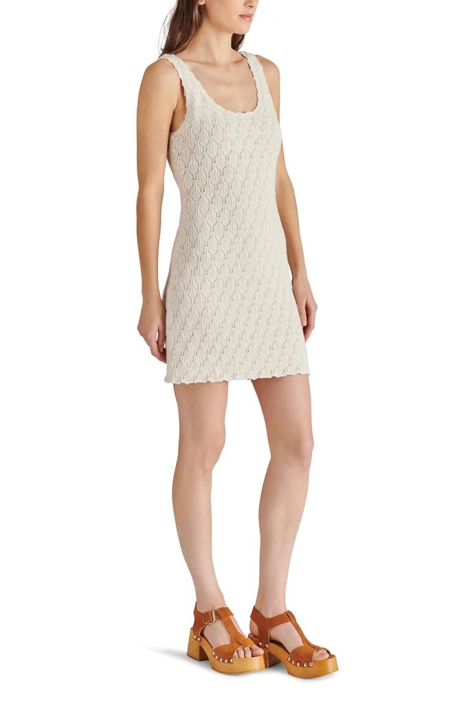 Steve Madden Malia Sleeveless Pointelle Sweater Minidress 4