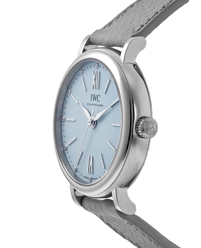 IWC Schaffhausen IWC Portofino Automatic Blue Dial Leather Strap Women's Watch IW357416