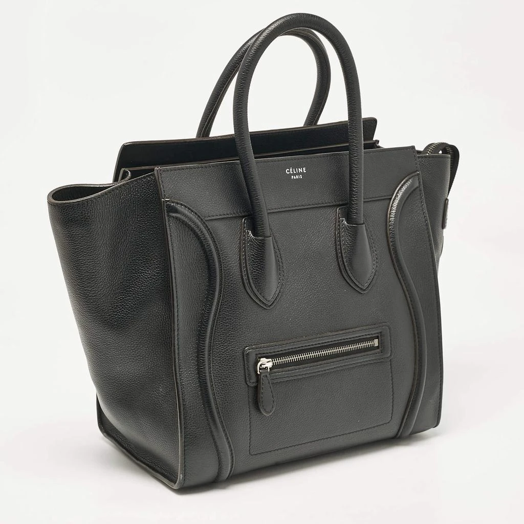 Celine Celine Black Leather Mini Luggage Tote 3