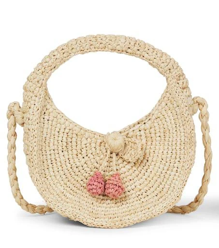 Bonpoint Loulou raffia shoulder bag