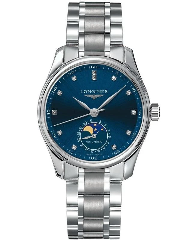 Longines Longines Master Collection Automatic 34mm Blue Diamond Dial Steel Women's Watch L2.409.4.97.6 1