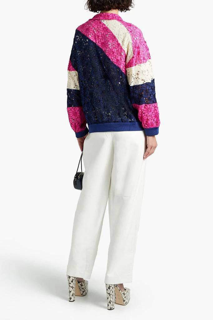 Gucci Color-block corded lace jacket 3