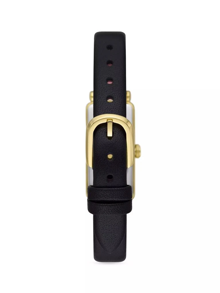 Kate Spade Goldtone Stainless Steel, Cubic Zirconia & Leather Strap Watch/16MM x 32MM 4
