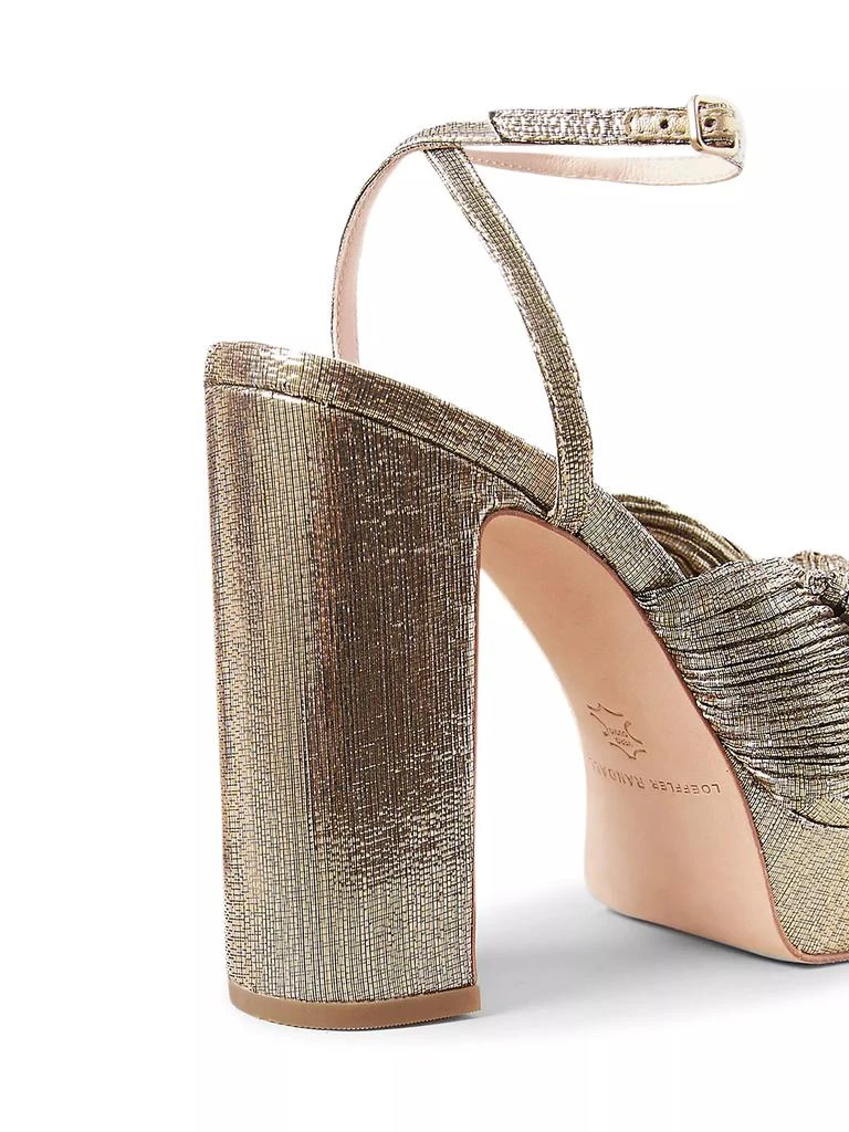 Loeffler Randall Natalia Pleated Platform Sandals 4