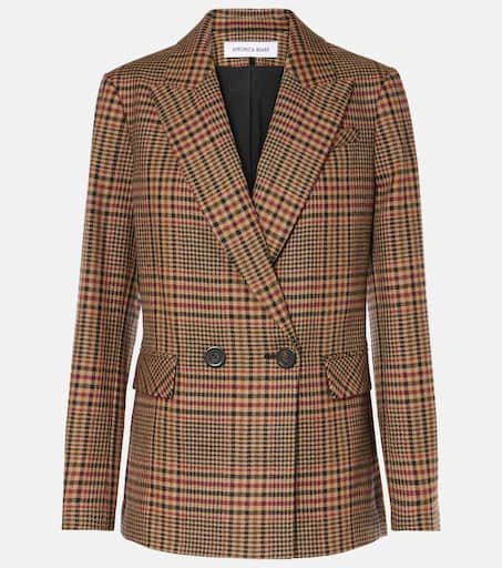 VERONICA BEARD Sevyn plaid virgin wool blazer 1