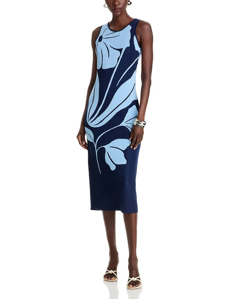 Tahari Exploded Floral Midi Dress 1