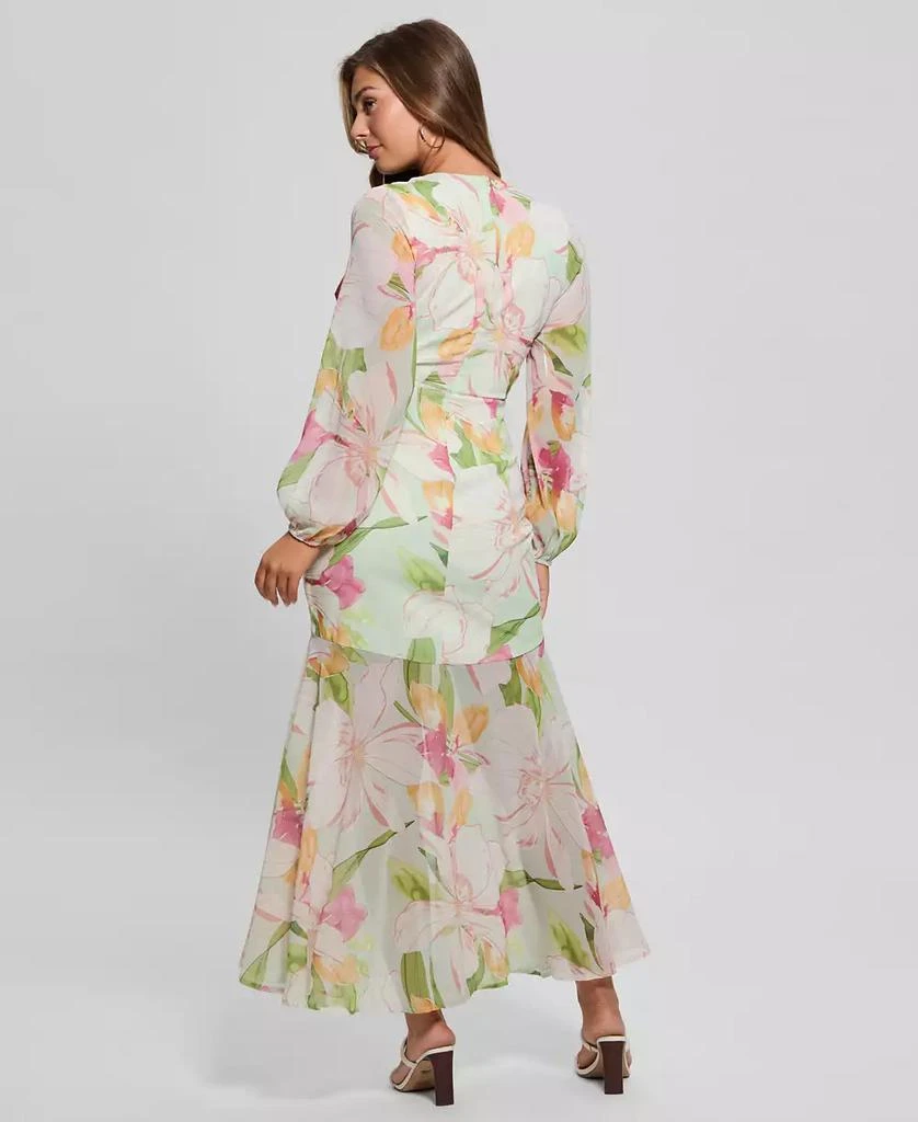 long sleeved denim dress Shoals Denim Maxi Shirt Dress in Light Indigo