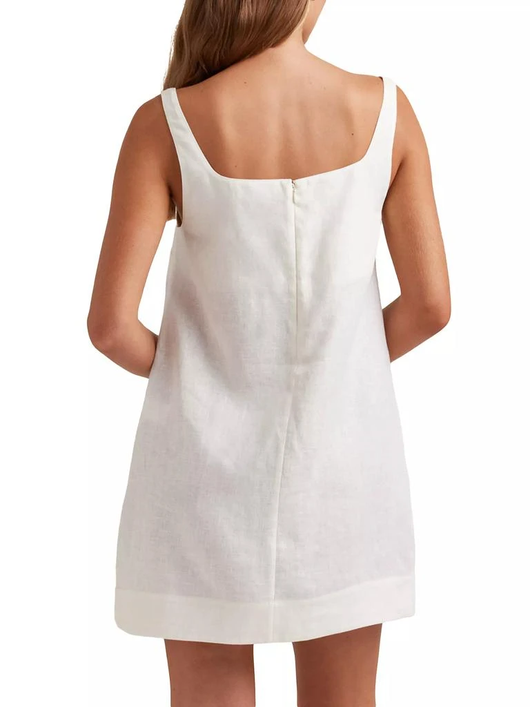 Peony Embroidered Shift Minidress 4