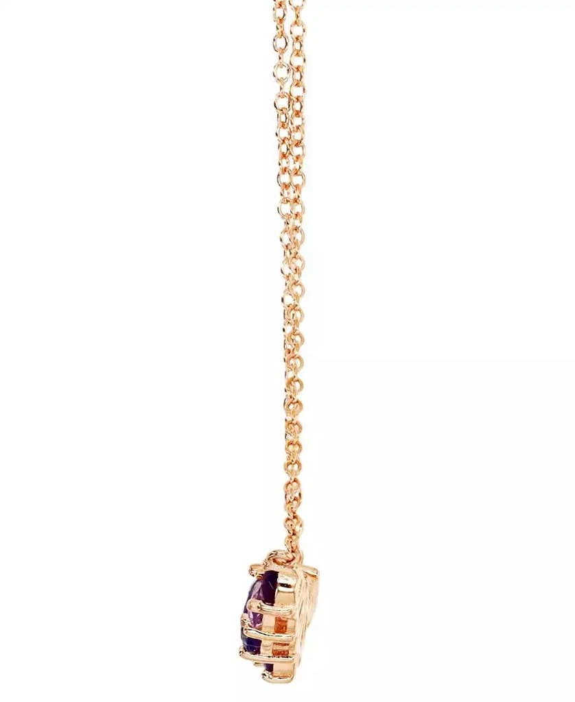 Macy
s Multi-Gemstone Cluster 18" Pendant Necklace (1-5/8 ct. t.w.) in 14k Rose Gold-Plated Sterling Silver 4