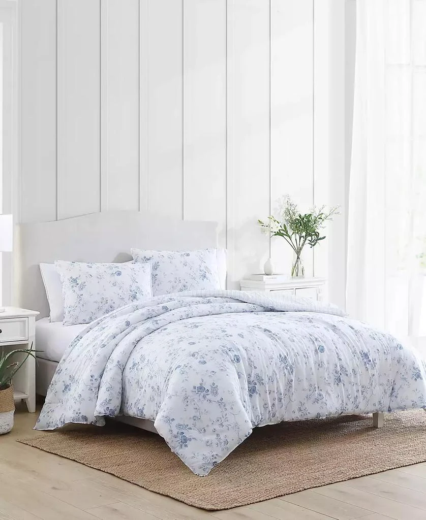 Laura Ashley Belinda Cotton Reversible 2 Piece Comforter Set 3
