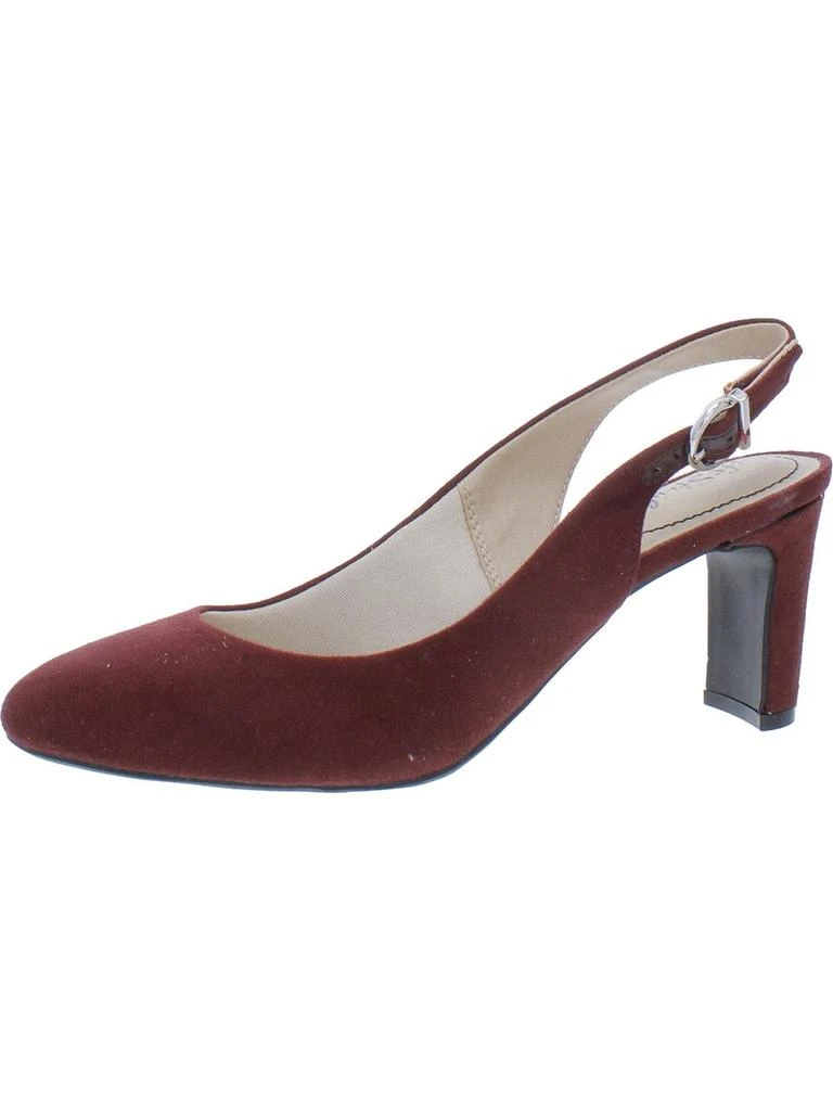 LifeStride Gigi Sling  Womens Cushioned Footbed Slip On Dress Heels 5
