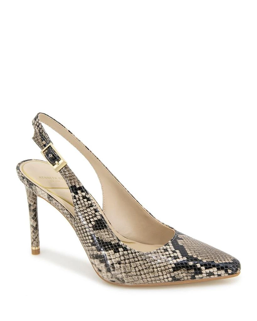 Kenneth Cole Women's Quinnly Pointed Toe Embossed High Heel Pumps 1