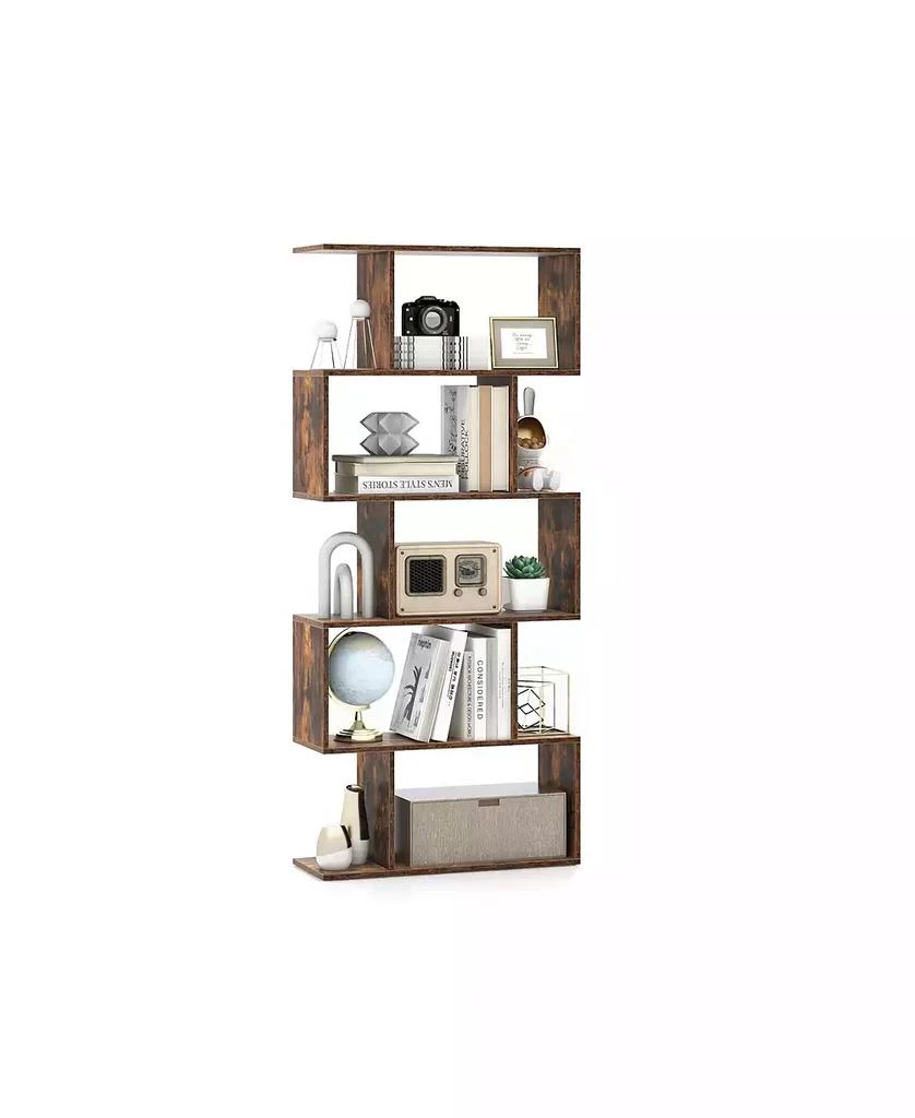 GOUUN 5-Tier Bookshelf with Anti-Toppling Device for Living Room Home Office 2