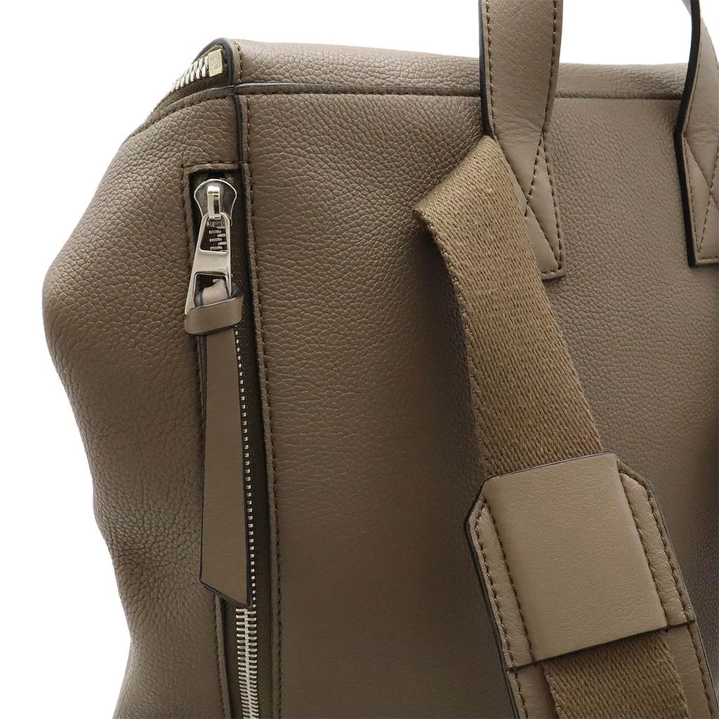 Loewe Goya Slim Backpack Soft Grain Calf Leather Brown 4