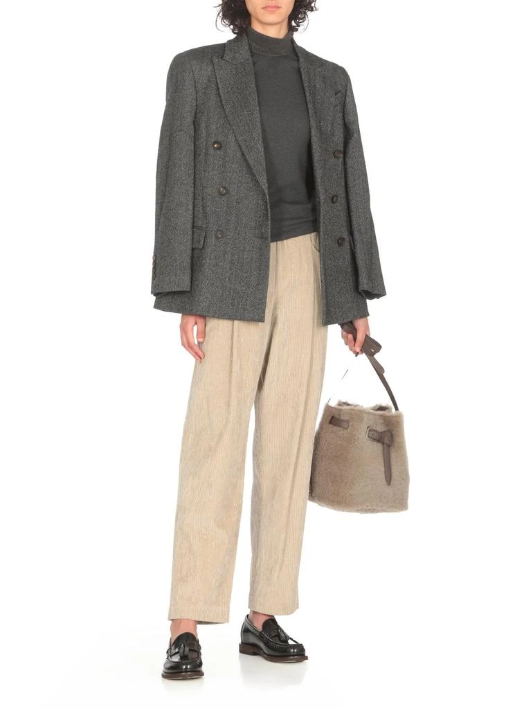 Brunello Cucinelli Brunello Cucinelli High-Neck Ribbed Jumper 4