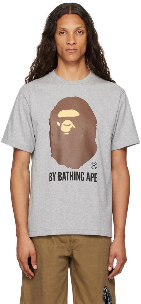 Bape Gray 'By Bathing Ape' T-Shirt 1