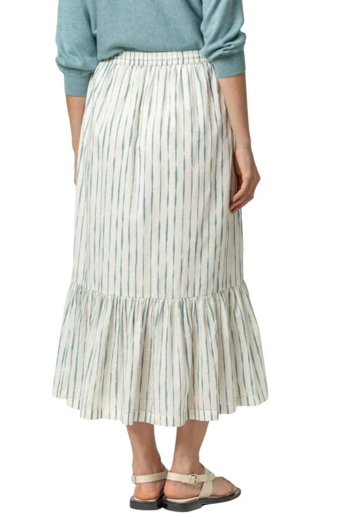 Lilla P Long Peplum Skirt In Rope/sea 3