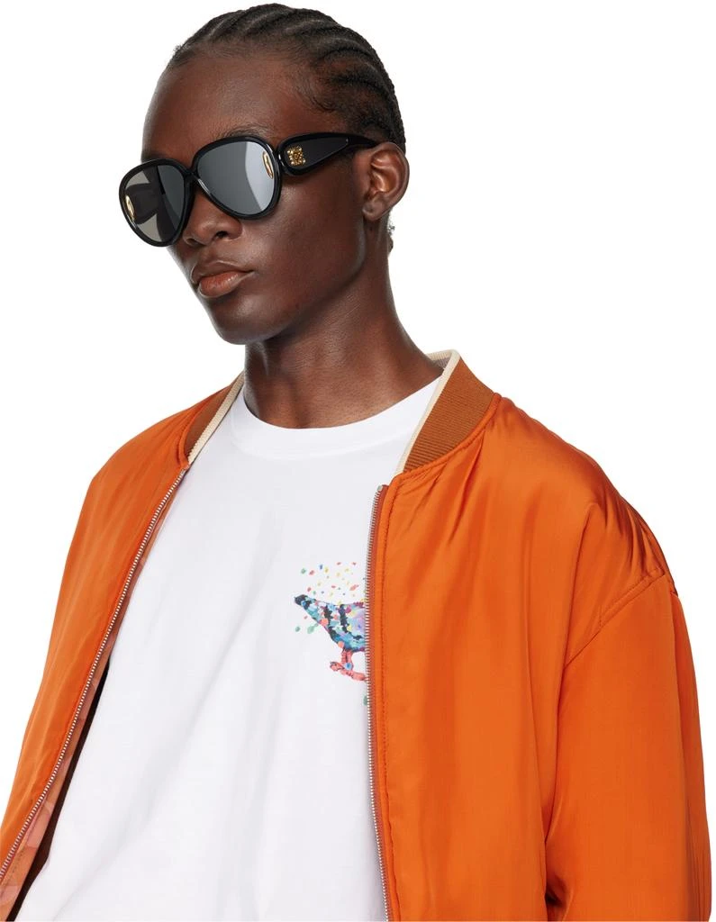 LOEWE Mask Pilot Anagram Sunglasses Authentic Loewe Anagram 65mm Oversized Pilot Mask Sunglasses In Brown  main image 4