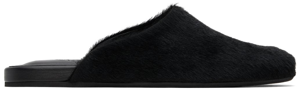 サンダル・ミュール alexander mcqueen Black leather Wave slippers Alexander McQueen Black Leather Wave Slippers | italist