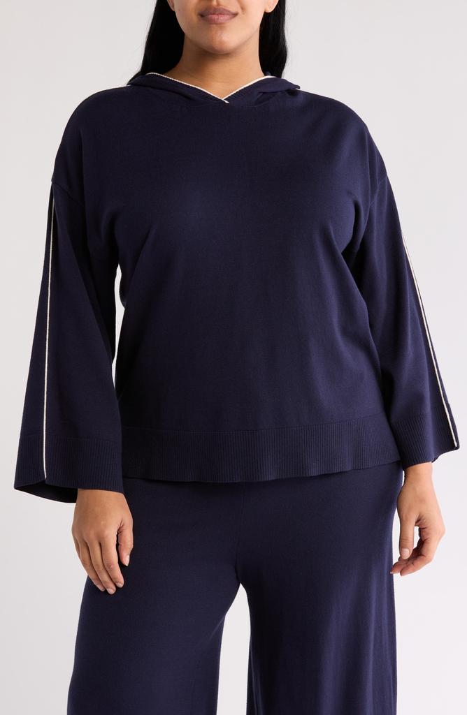 Max Studio Fine Gauge Hooded Sweater
