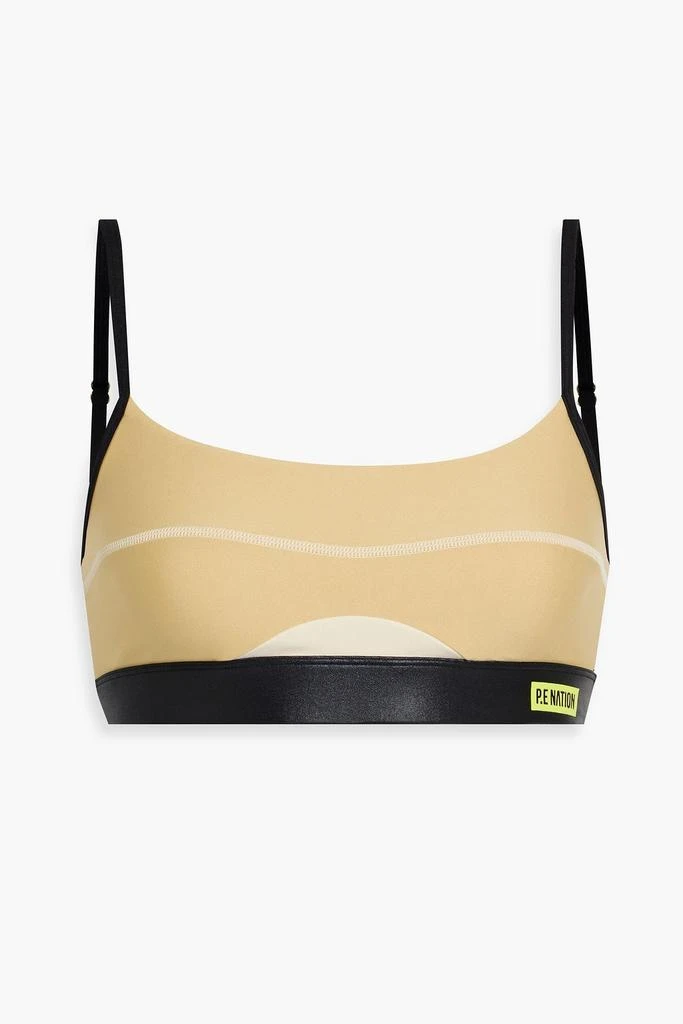 P.E NATION Offence stretch-jersey sports bra 1