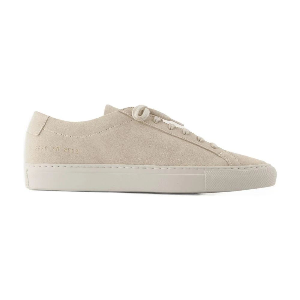 Common Projects Achilles Tonal Suede Sneakers - Leather - Beige 1
