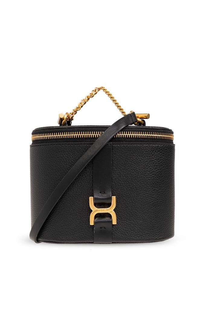 Chloé Black Velvet Small Chloã© Heritage Shoulder Bag