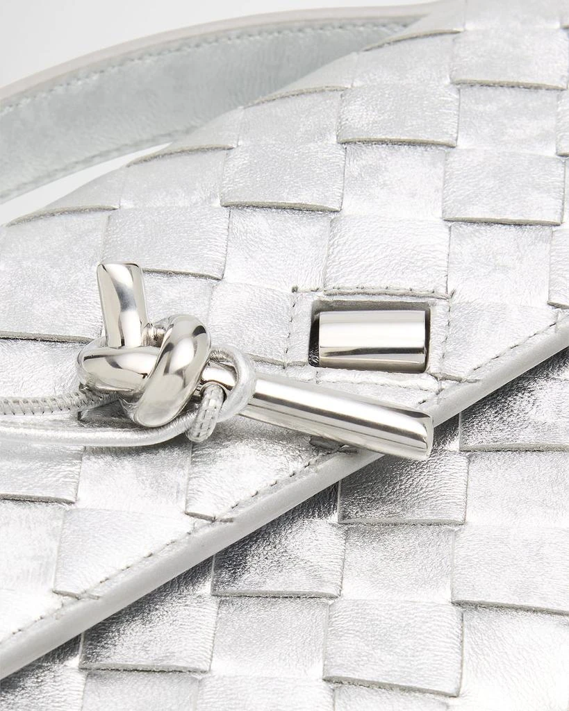 Bottega Veneta Andiamo Laminated Leather Clutch Bag 6