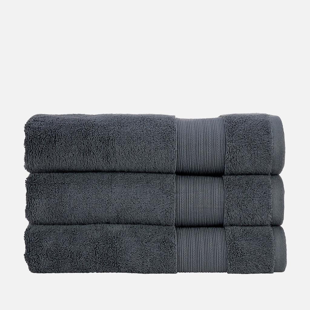 Christy Christy Organic Cotton Towel - Cinder - Set of 2