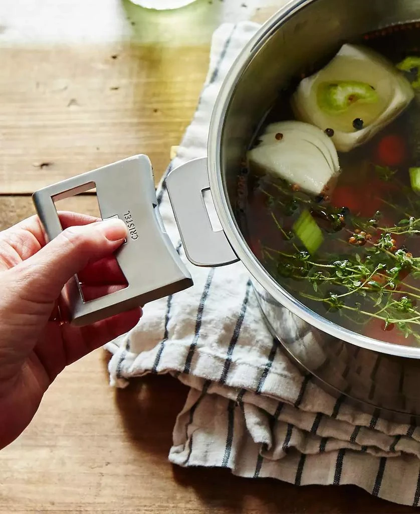 Cristel Stainless Steel 3-Piece Strate Saucepan Set 5