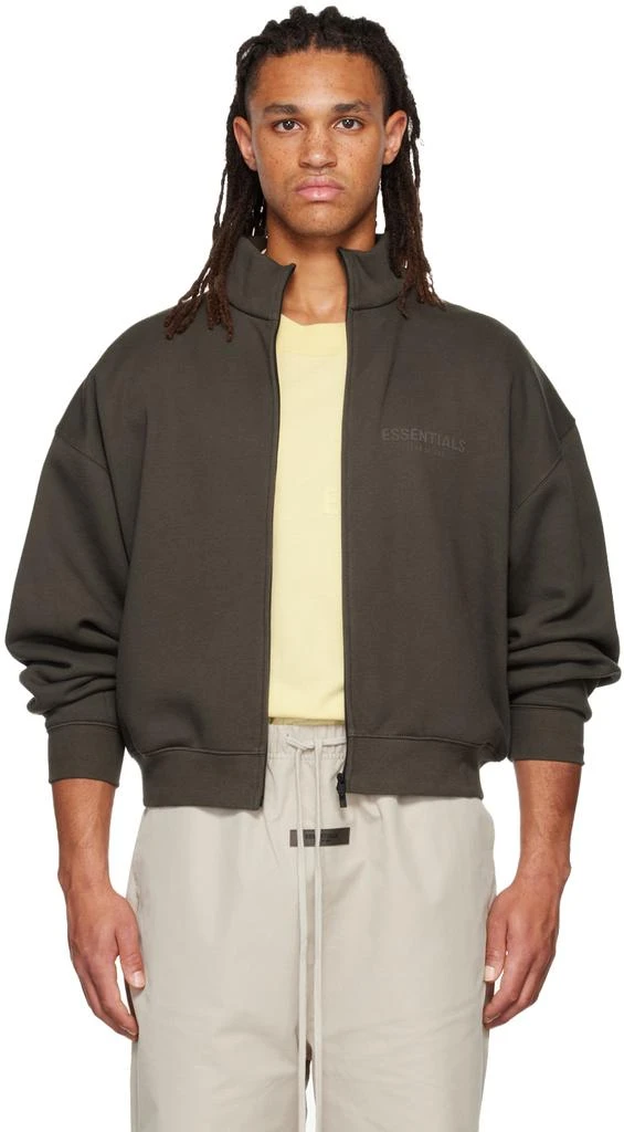 Fear of God ESSENTIALS Gray Full Zip Jacket 1