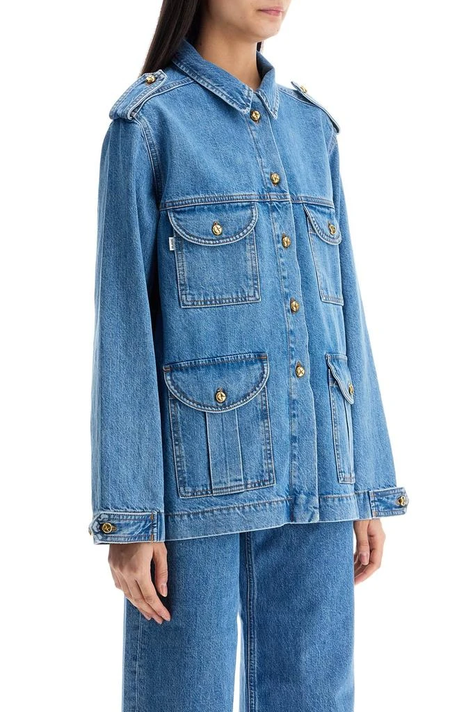 BLAZÉ MILANO LIGHT BLUE DENIM SAHARAN JACKET 2