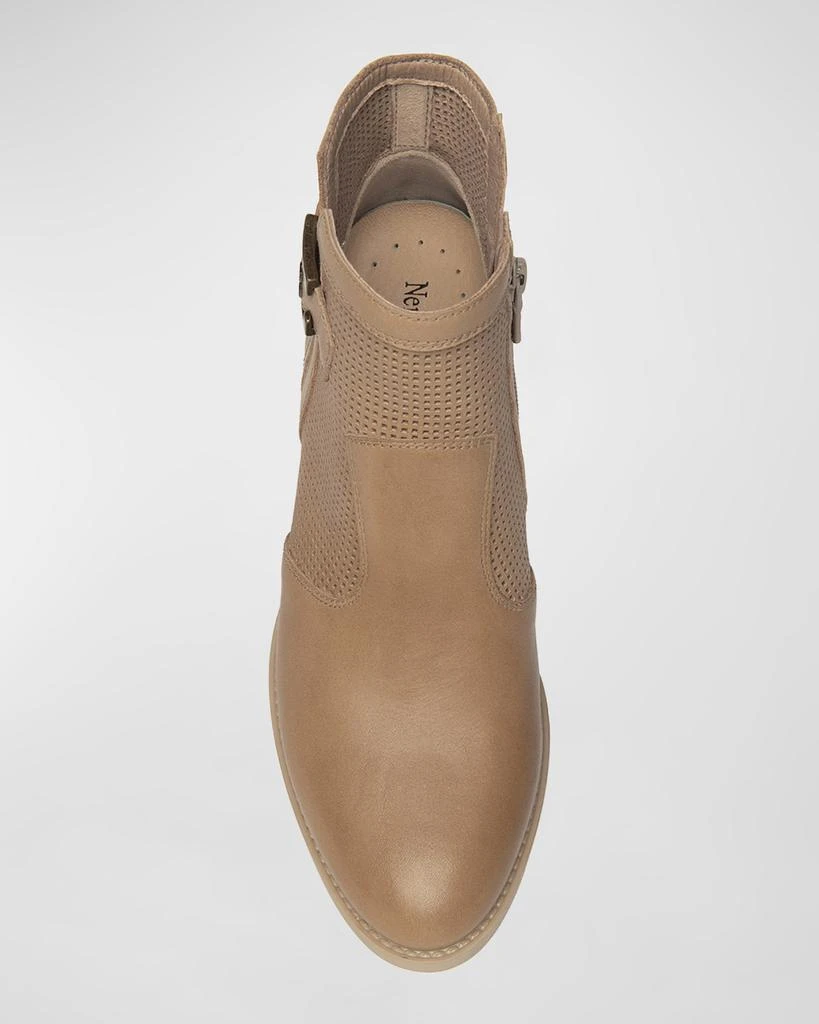 NeroGiardini Perforated Leather Booties 4