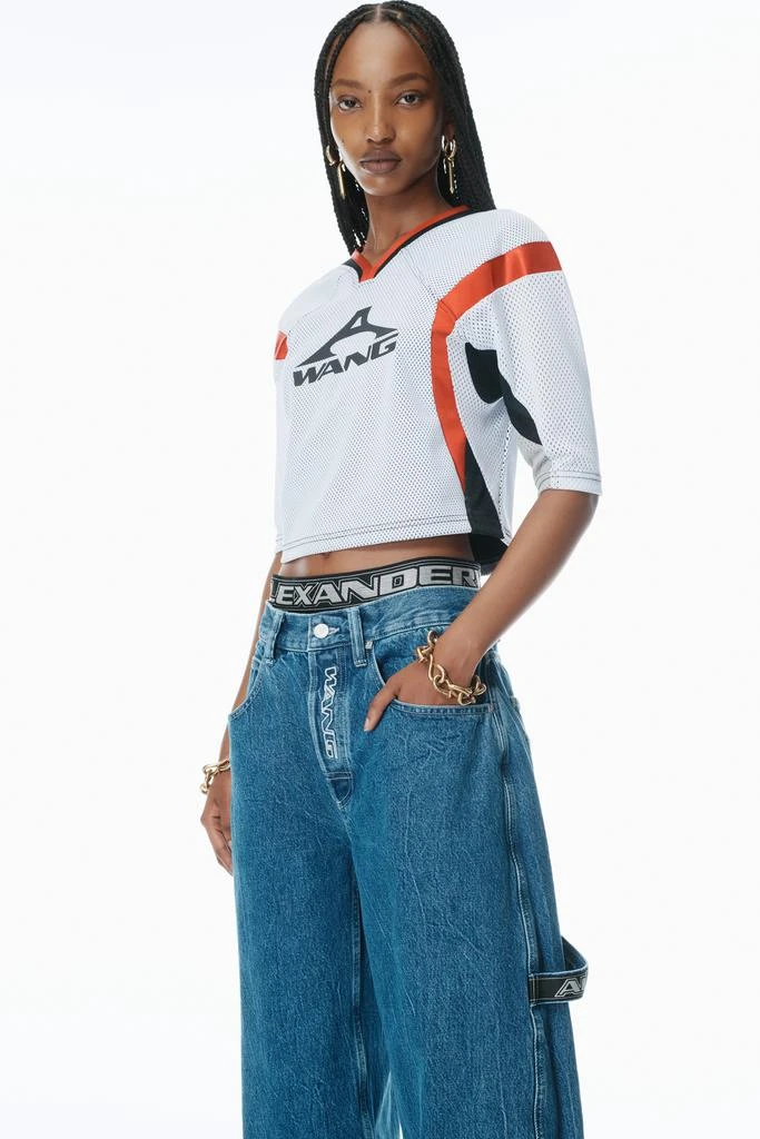 Alexander Wang Pre-Styled Rounded Jeans with Underwear Waistband 3