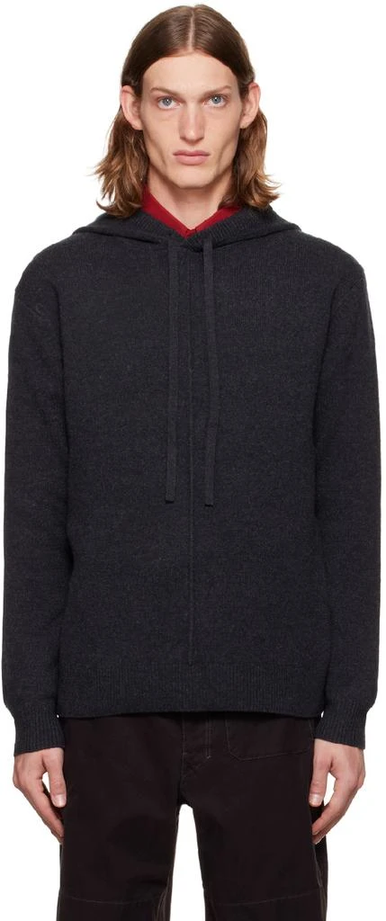 Joseph Gray Soft Wool Hoodie 1