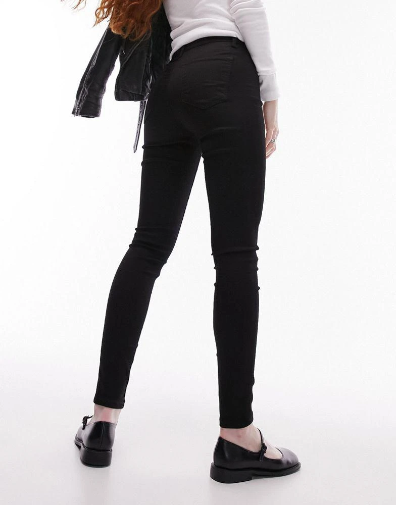 Topshop Topshop Joni high rise super skinny jean in pure black 3