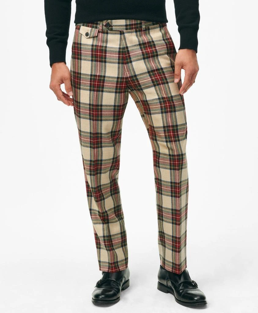 Wool Plaid Suit Pants Brooks Brothers Plaid Pants Plaid Trousers