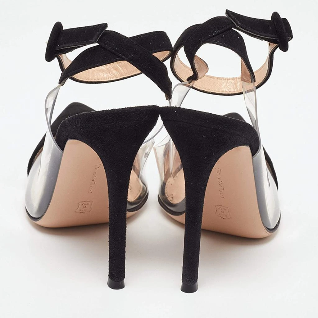 Gianvito Rossi Gianvito Rossi Black PVC and Suede D'orsay Pumps Size 38 5