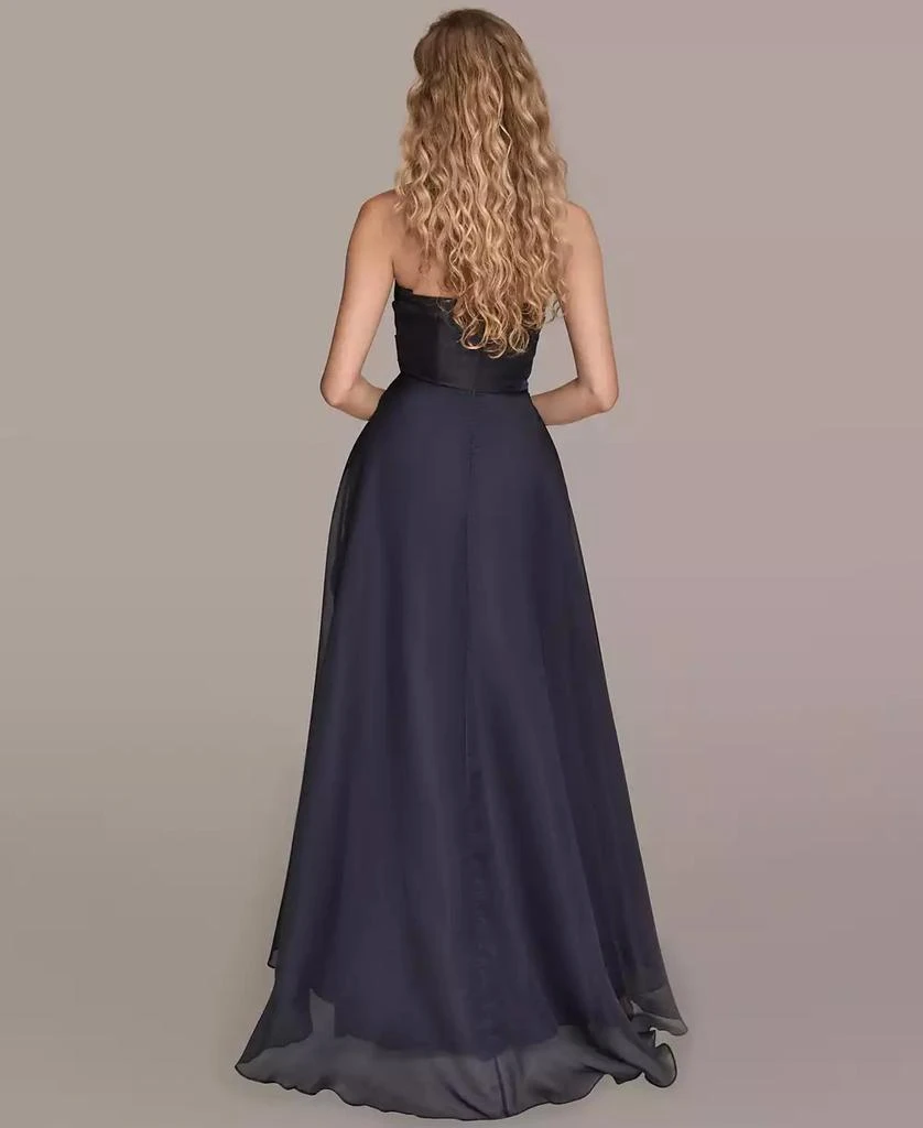 Donna Karan Women
s Ruched Strapless Gown 3