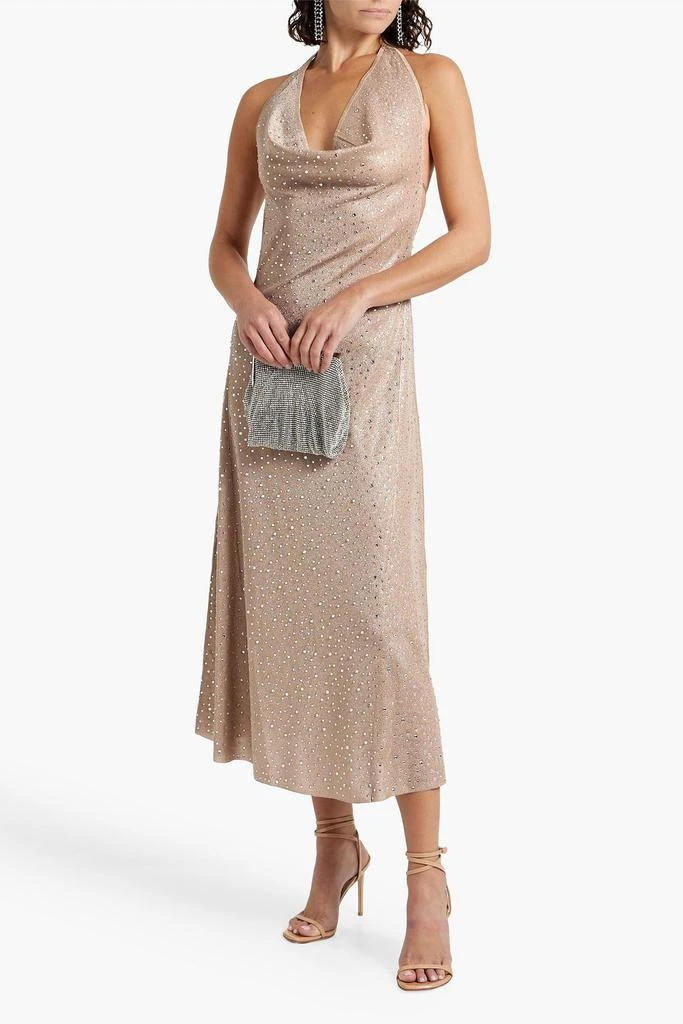 Sear crystal-embellished metallic knitted midi dress  On Sale Now with Up  to 75% Off | Discover Exclusive Deals & Savings at BeyondStyle  Authentic  retrofte clothing|women|midi dresses|knit dresses|dresses with  Limited-Time Discounts,