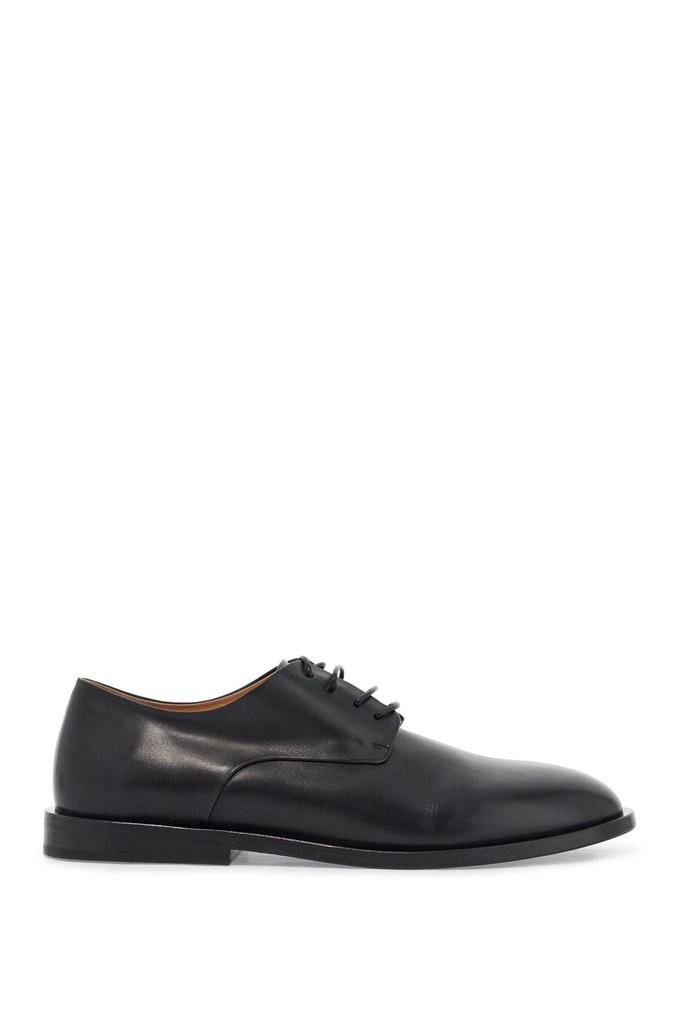 Marsèll black calf leather derby shoes with glossy finish