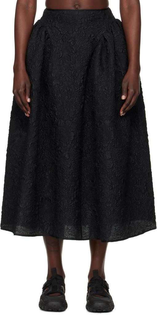 CECILIE BAHNSEN Black Fabiola Maxi Skirt 1